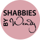 Shabbies by Wendy Slipper Leer Zwart