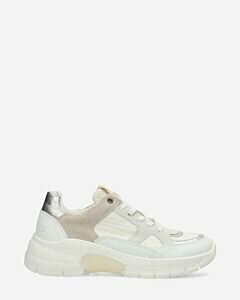 Sneaker chunky white grey