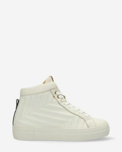 Mid-Top sneaker smooth leather offwhite