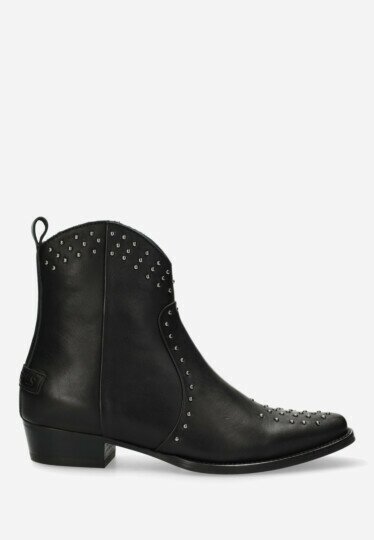 Shabbies X Wendy Western Ankleboots Leather Black