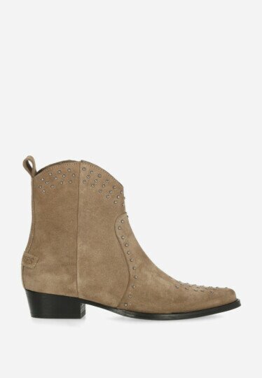 Shabbies X Wendy Western Ankleboots Suede Light Brown