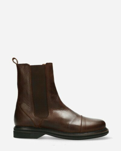 Ankle boot dark brown