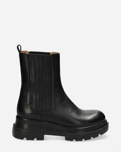 Shabbies Amsterdam black leather chelsea boot