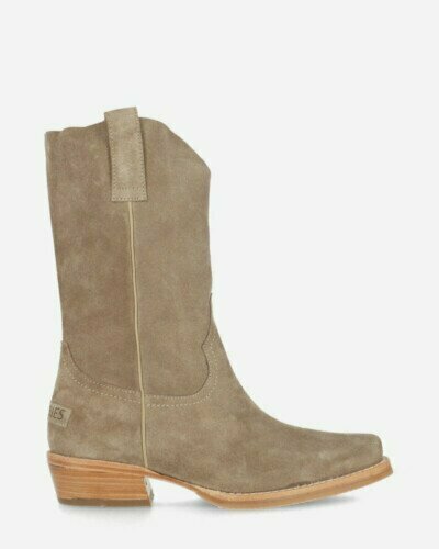 Westernboot suede taupe