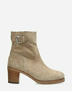 Shabbies amsterdam suede ankelboot with buckle