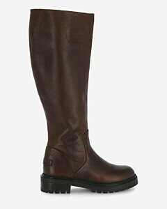 Boot waxed leather dark brown