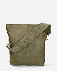 Shoulder Bag Grain Leather Olive