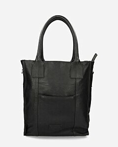 Shopper Natural Dyed Leather Black